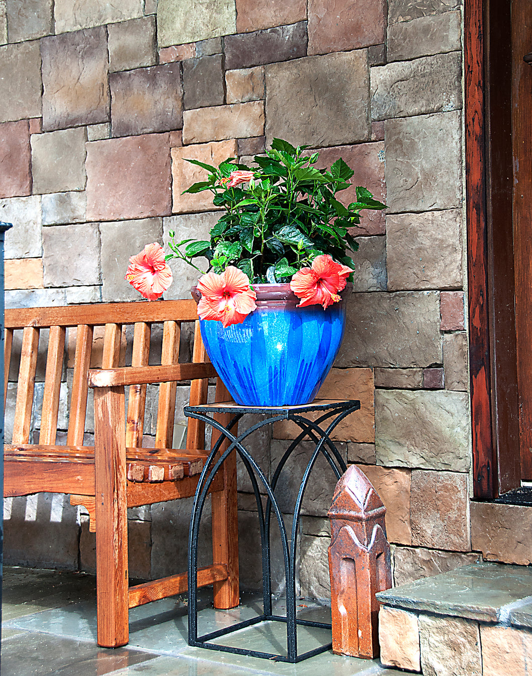 Garden Planter - Iris Blue